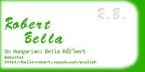 robert bella business card